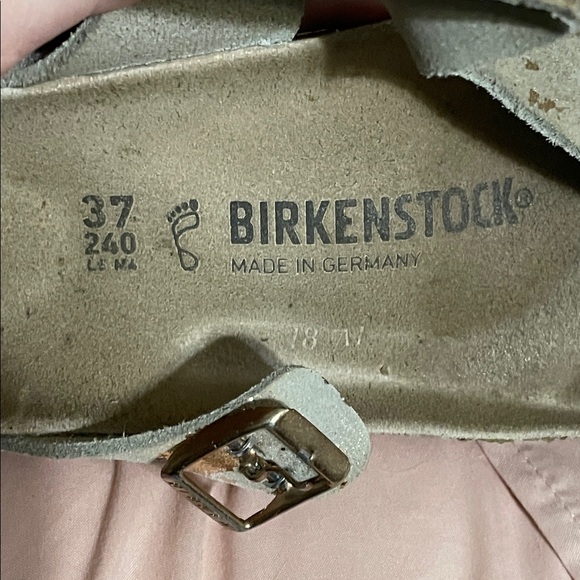 Birkenstock Gizeh Vintage Metallic Rose Copper Suede Nar Size 37 EU/6.5 US - Picture 5 of 10
